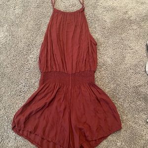 Brandy Melville burgundy romper